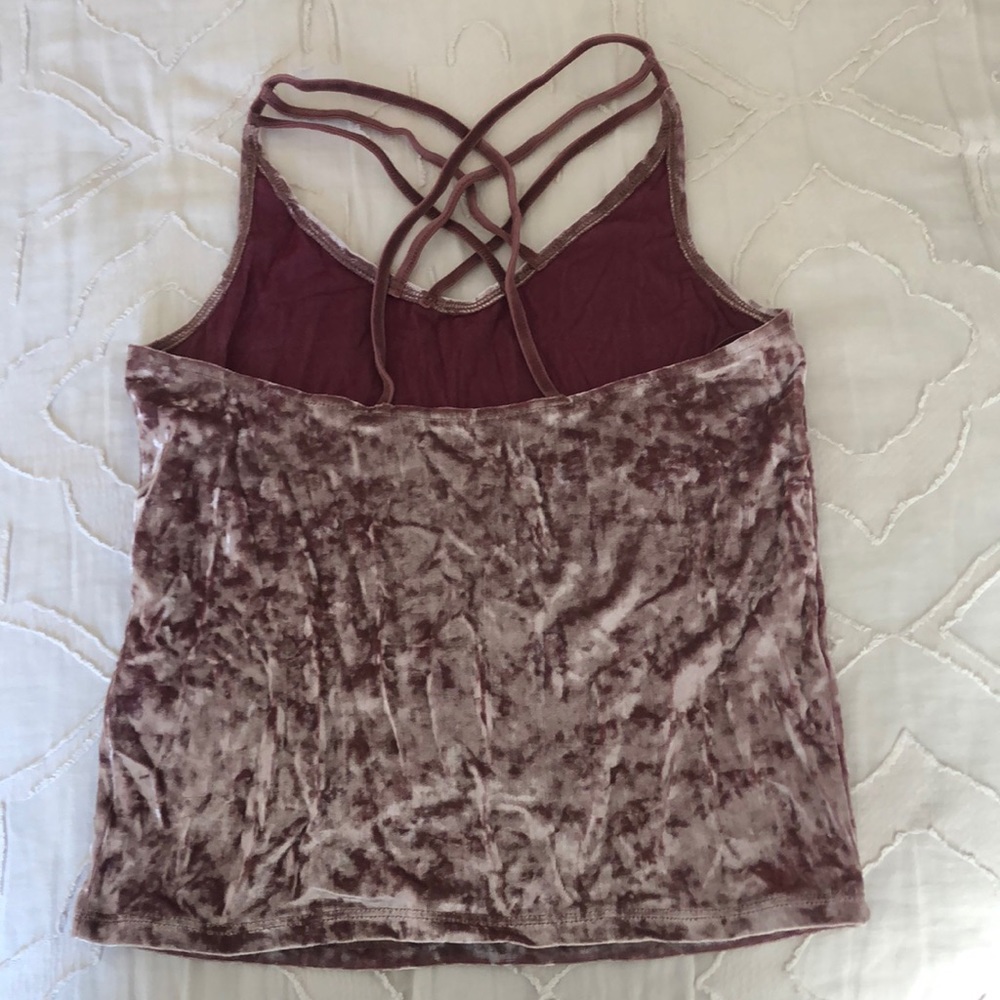 Velvet Crop Top - Picture 2 of 2